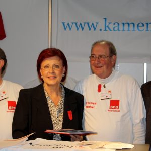 Info-Stand SPD Kamen in Berlin