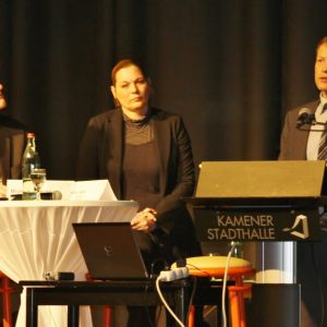 Landrat Michael Makiolla und Regierungsvizepräsident Volker Milk