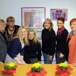 (v.l.): Heidemarie Patschkowski, Regina Lenkenhoff, Wendy Wagner, Christiane Klanke, Marion Dyduch, Lana Schnack, Renate Jung