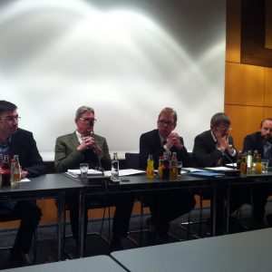 v.l.n.r. Ulrich Horning, Reiner Brüggemann, Daniel Heidler, Andreas Feld und Marius Fliegner