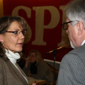 Marion Dyduch, Fraktionsvorsitzende und Hermann Hupe, Bürgermeister