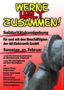 Werne hält zusammen - Aufruf Kundgebung