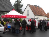 OV-Heeren-Werve Infostand am 07.05.2014 Annette Mann mit Bürgermeister Hupe